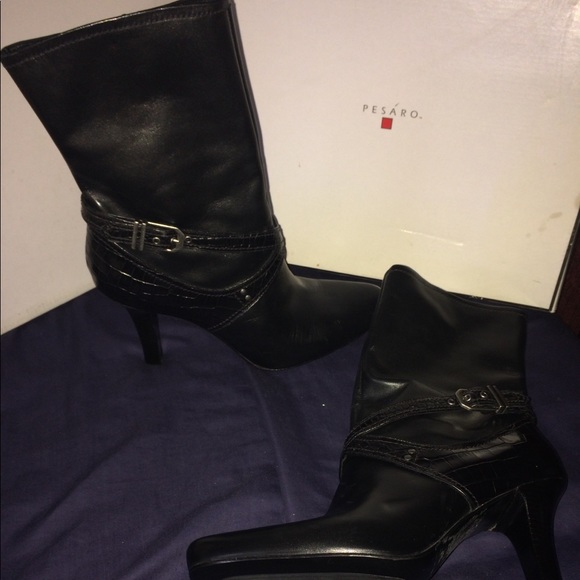 COLE HAAN BLACK MILTI-TEXTILE BOOTS - Picture 1 of 5